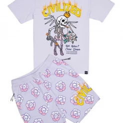 Civilized Short Set - Won't Come Down - Lilac - CV1514