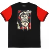 Shop All Makobi T-Shirt - David - Black And Red - M267