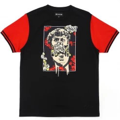 Shop All Makobi T-Shirt - David - Black And Red - M267