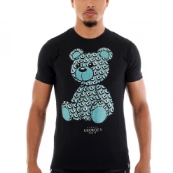 George V T-Shirt - Company Bear - Black-Blue - GV-2397