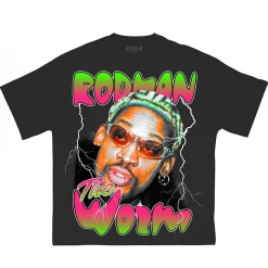 Rodman T-Shirt - The Worm - Black Shop All