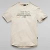 Shop All G-Star T-Shirt - Lash Text Graphic - Talc - D21200