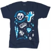 Outrank T-Shirt - Death Before Dishonor - Navy - QS376
