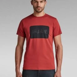 G-Star T-Shirt - Double Layer - Rusty Red - D20722