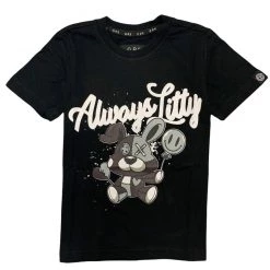 Ops Kids T-Shirt - Always Litty - Black And Grey - OPS502K