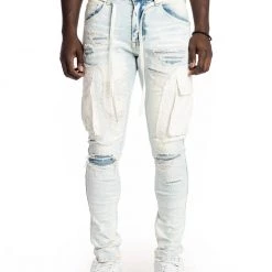 Smoke Rise Jeans - Cargo - Plaster Blue - JP22141
