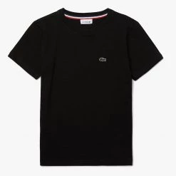 Lacoste Kids T-Shirt - Crewneck - Black - TJ1442