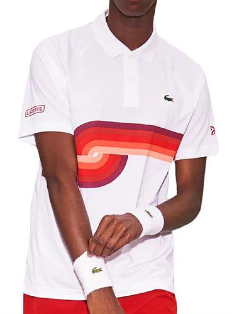 Shop All Lacoste Polo Shirt - Swirl - White And Red - DH6946 3 Shop All Lacoste Polo Shirt - Swirl - White And Red - DH6946