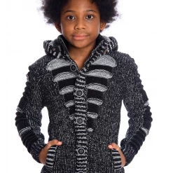 LCR Kids Sweater - Knit - Black And Ecru - K-5605 Shop All