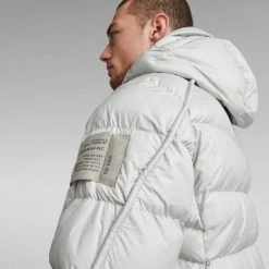 G-Star Jacket - G-Whistler Padded Puffer - Oyster Blue - D20100