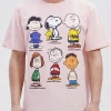 Peanuts T-Shirt - Family Collage - Pale Pink - PN10144