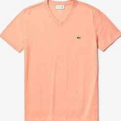 Shop All Lacoste T-Shirt - V-Neck - Pale Pink 5MM - TH6710