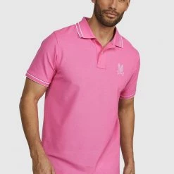 Psycho Bunny - Ian Polo - Love Pink - SP22 - B6K301S1PC Shop All