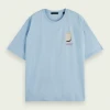Scotch & Soda T-Shirt - Window - Sky Blue - 162377
