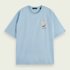 Scotch & Soda T-Shirt - Window - Sky Blue - 162377