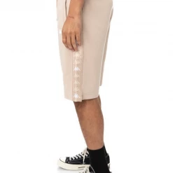 Kappa Shorts - 222 Banda Marvzin - Beige Sand And White - 34144TW Shop All