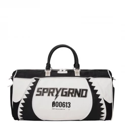Sprayground Bag - Swerve Duffle - Black And White - D3712