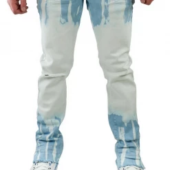 Shop All Preme Jeans - Washed - Powder Blue On White - PR-WB-964