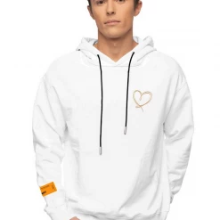Shop All Inimigo Hoodie - Line Art Face - White - ILS8109