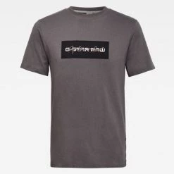 G-Star T-Shirt - Box Logo - Shadow Grey - D17145-C336 Shop All