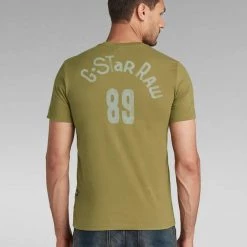 Shop All G-Star T-Shirt - Back Graphic - Light Antic Green - D20381