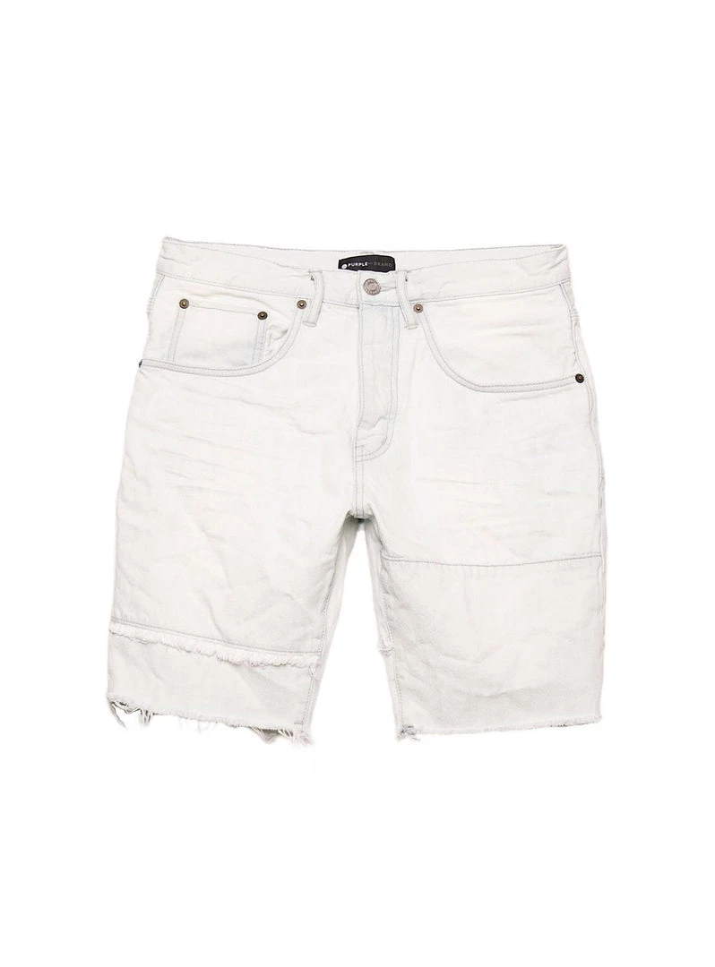 Purple-Brand Shorts - Slim - White Wash - P020 1 Purple-Brand Shorts - Slim - White Wash - P020