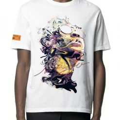 Shop All Inimigo T-Shirt - Face Marmore - White - ITS8101