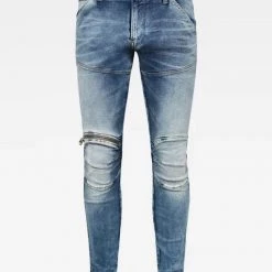 Shop All G-Star Jeans - Zip Knee Skinny - Antic Faded Kyanite - D01252