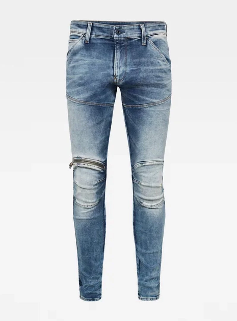 Shop All G-Star Jeans - Zip Knee Skinny - Antic Faded Kyanite - D01252 1 Shop All G-Star Jeans - Zip Knee Skinny - Antic Faded Kyanite - D01252