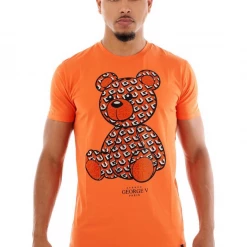 Shop All George V T-Shirt - Company Bear - Orange - GV-2397
