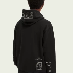 Shop All Scotch & Soda Hoodie - Flying Solo - Black - 163929