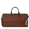 Sprayground Bag - Skull Check Duffel - Brown - 910D4059NSZ