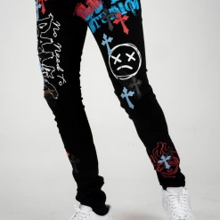 Shop All GFTD Jeans - Chrome - Black