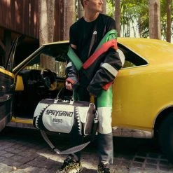 Sprayground Bag - Swerve Duffle - Black And White - D3712