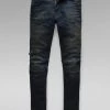Shop All G-Star Jeans - 5620 3D Zip Knee Skinny - Worn In Moss - D01252