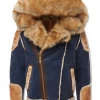 Jordan Craig Coat - Shearling - Navy - 91536 Shop All