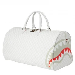 Shop All Sprayground Bag - Split Mean And Clean Duffel - White - 910D4070NSZ