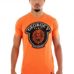 George V T-Shirt - GV Lion - Orange - GV-2393 Shop All