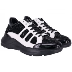Shop All Ferrari Massari Shoes - Skelton Drip - White And Black