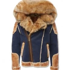 Jordan Craig Coat - Shearling - Navy - 91536 Shop All