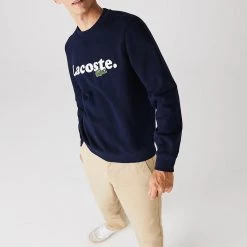 Shop All Lacoste Crewneck Sweater - Branded - Navy - SH2173