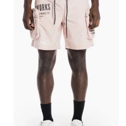 Smoke Rise Shorts - Cargo Utility Track - Pale Pink - WS22282