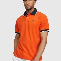 Psycho Bunny - Greyson Terry Polo - Alloy Orange - SP22 - B6K305S1CO Shop All