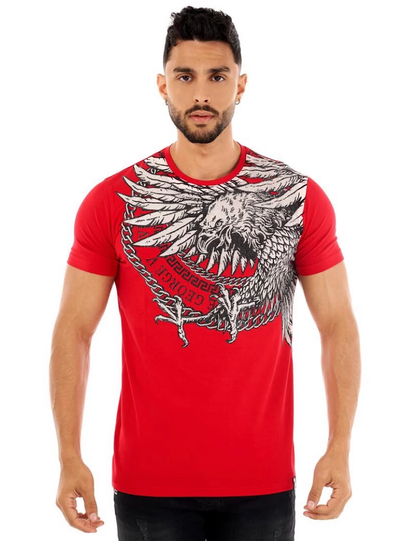 Shop All George V T-Shirt - Eagle - Red - GV-2366 1 Shop All George V T-Shirt - Eagle - Red - GV-2366