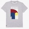 Shop All Lacoste T-Shirt - Breathable Graphic - Grey Chine-Cca - TH9683