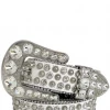 Karma Belt - Alligator - White With Silver Stones - Style 2