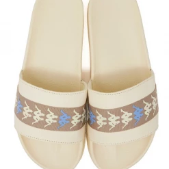 Kappa Slides - 222 Banda Adam 15 - Light Beige With Dark Almond And Blue Ash - 35161SW