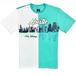 Shop All Motive Denim T-Shirt - Hustle - Mint - MT81