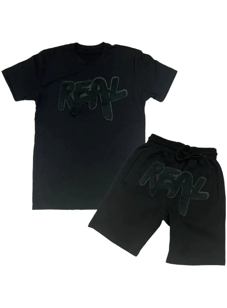 Rawyalty Short Set - Real - Black And Black New Arrivals 1 Rawyalty Short Set - Real - Black And Black New Arrivals
