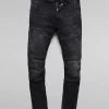 G-Star Jeans - Rackam 3D Skinny - Worn In Black Onyx - D06763-C910